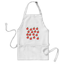 Red Apple Pattern. Aprons