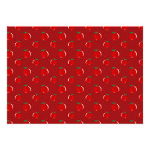 Red apple pattern invites