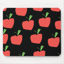 Red Apple Pattern. Mouse Pads
