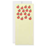 Red Apple Pattern. Rack Card
