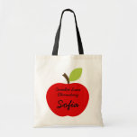 Red Apple Personalized Homeschool Book Bag