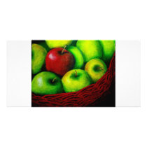 Red Apple Photo Card Template