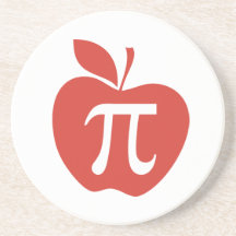 Red Apple Pi Drink Coaster