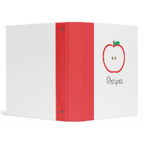 Red Apple Recipe Binder