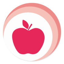 red apple stickers by MichelineKanzy red apple stickers
