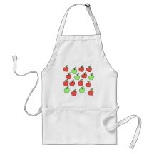 Red Apples and Green Apples, Pattern. Aprons
