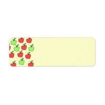 Red Apples and Green Apples, Pattern. Custom Return Address Labels