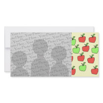 Red Apples and Green Apples, Pattern. Photo Card
