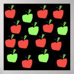 Red Apples and Green Apples Pattern. Print
