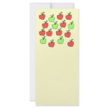 Red Apples and Green Apples, Pattern. Rack Card Design
