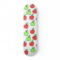 Red Apples and Green Apples, Pattern. Skate Board Decks