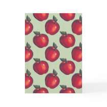 Red Apples Green Greeting Card