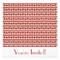 Red Apples Invitation invitations
