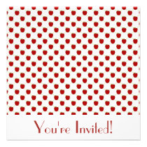Red Apples Invitation invitations