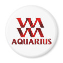Red Aquarius Horoscope Symbol magnets by sun_signs Red Aquarius Horoscope Symbol magnets