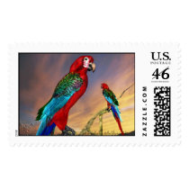 RED ARA postage by bulgan_lumini RED ARA postage