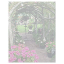 Red Arch and flowers, Victoria, British Columbia, Custom Letterhead