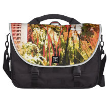 Red Arch Iron Gate Laptop Messenger Bag