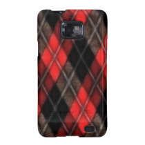 Red Argyle Fractal casemate cases