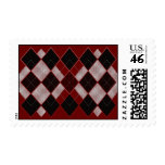 Red Argyle Stamp