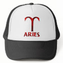 Red Aries Horoscope Symbol hats by sun_signs Red Aries Horoscope Symbol hats