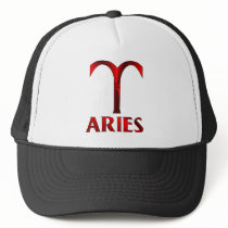Red Aries Horoscope Symbol hats by sun_signs Red Aries Horoscope Symbol hats
