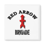 Red Arrow Brigade Refrigerator Magnets