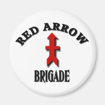 Red Arrow Brigade Refrigerator Magnet