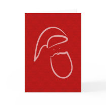 red artsy santa copy