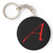 Red Atheist "A" keychain