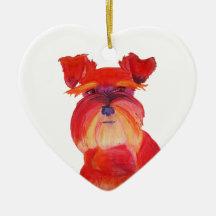 Red Austin Christmas Tree Ornaments