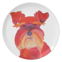Red Austin Dinner Plate