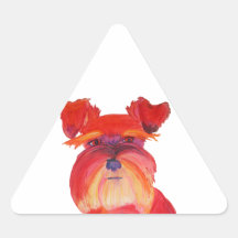 Red Austin Triangle Sticker