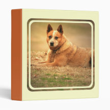 Red Australian Cattle Dog Binder