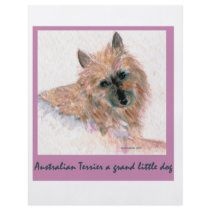 Red Australian Terrier FACE Personalized Flyer