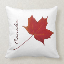 Red autumn canadian maple leaf - Canada pillows