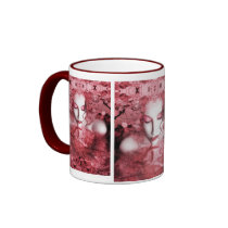 Red Autumn Mug by jaeda_dewalt_art Red Autumn Mug