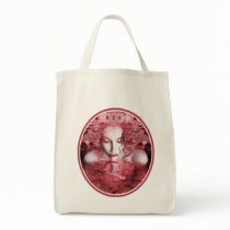 Red Autumn Organic Grocery Tote bags