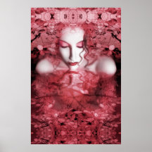 Red Autumn - Self Portrait Posters