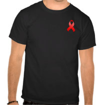 Red Awareness Pocket Ribbon T-Shirt