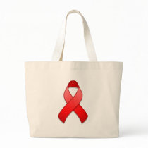 Red Awareness Ribbon Bag