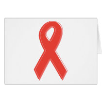 Red Awareness Ribbon cards