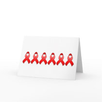Red Awareness Ribbon Card