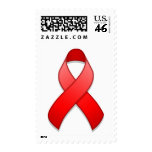 Red Awareness Ribbon Postage