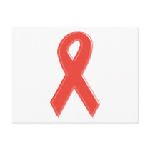 Red Awareness Ribbon postcards