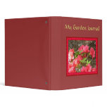 Red Azaleas Garden Journal binders