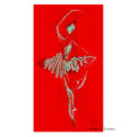 red ballet card