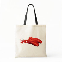 Red Ballet Shoes Canvas Bag