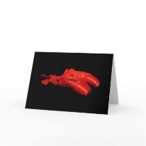 Red Ballet Shoes Card