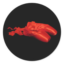 Red Ballet Shoes Sticker